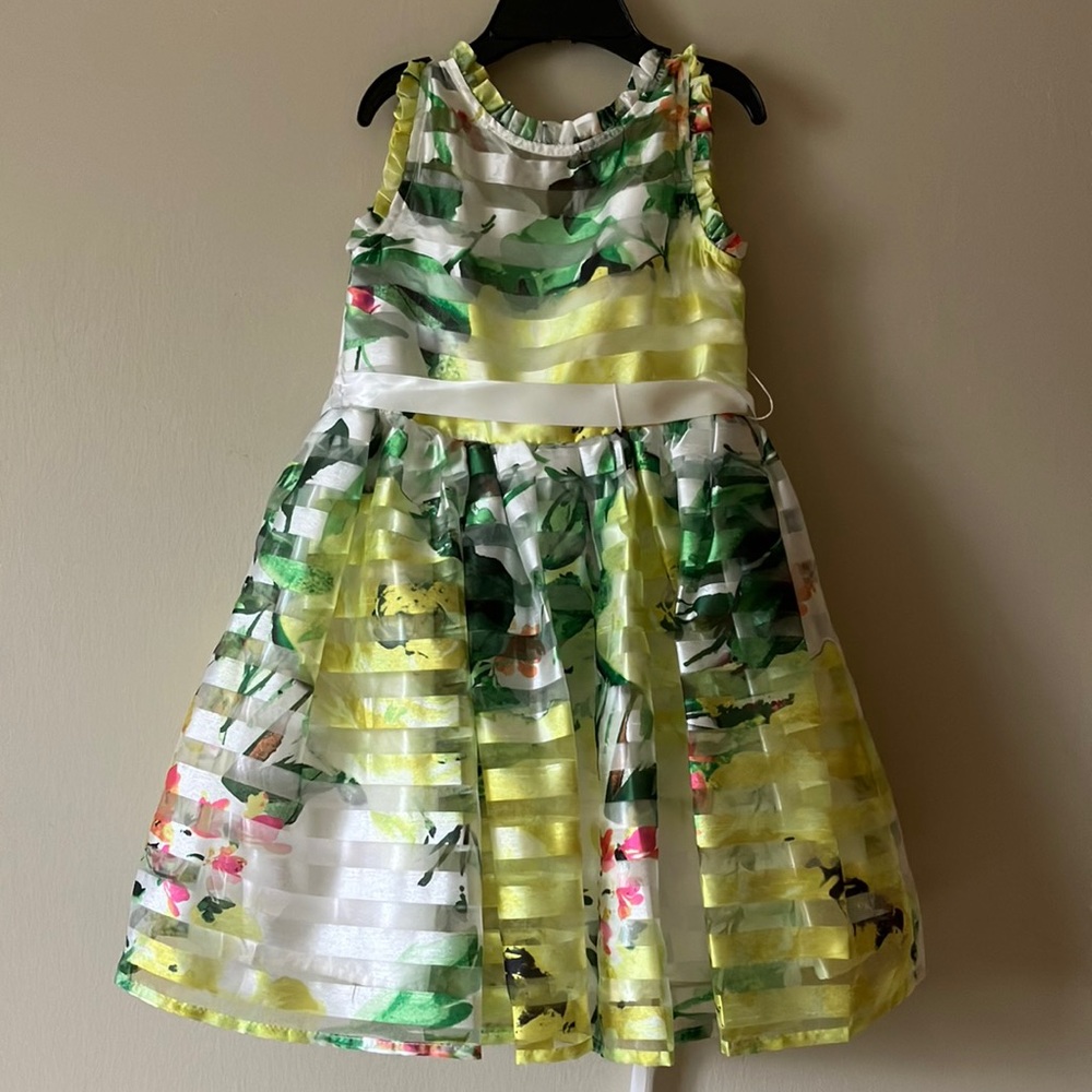 Ava & Yelly floral ribbon dress